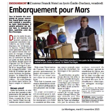 Embarquement pour mars